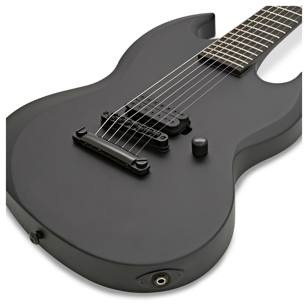 Электрогитара ESP LTD VIPER-7 BARITONE BLACK METAL Black Satin