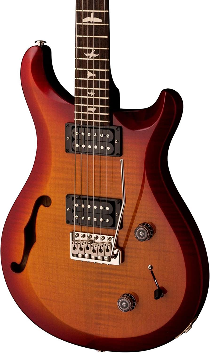 Электрогитара PRS S2 CUSTOM 22 SEMI-HOLLOW DARK CHERRY SUNBURST