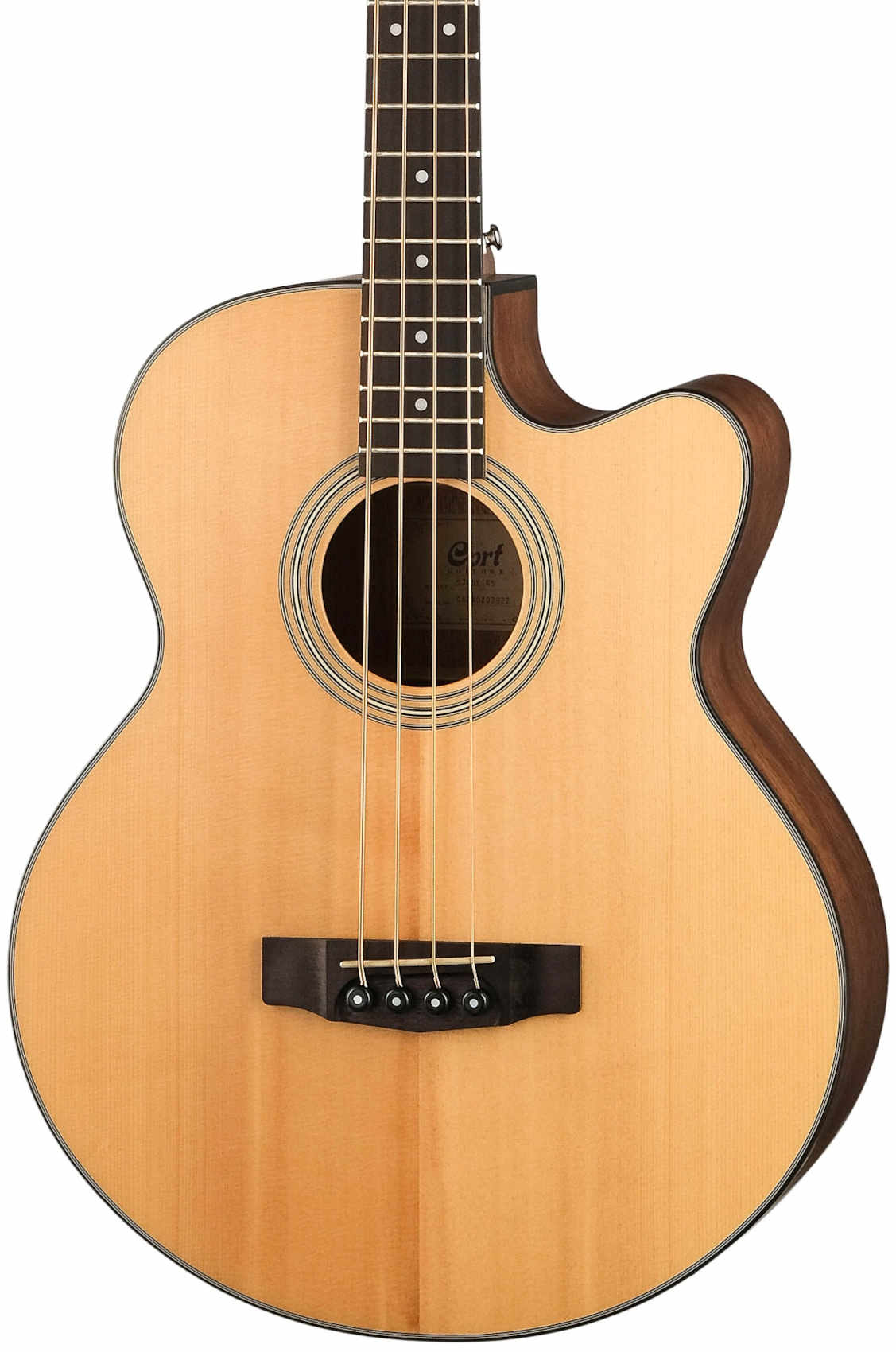 Акустическая бас-гитара Cort SJB5F-NS-WBAG Acoustic Bass Series