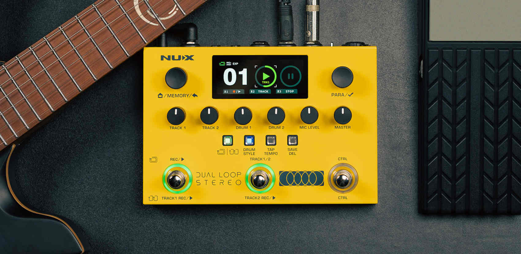 Педаль эффектов NUX NML-3DLS Dual Loop Stereo