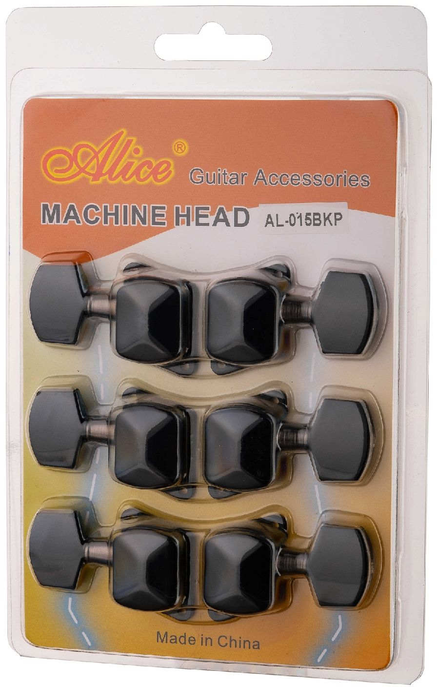 Колки для акустической или электрогитары ALICE AL-015BK-P