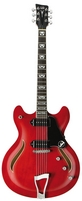 Полуакустическая электрогитара VGS Mustang VSH-110 Select Transparent Cherry Red