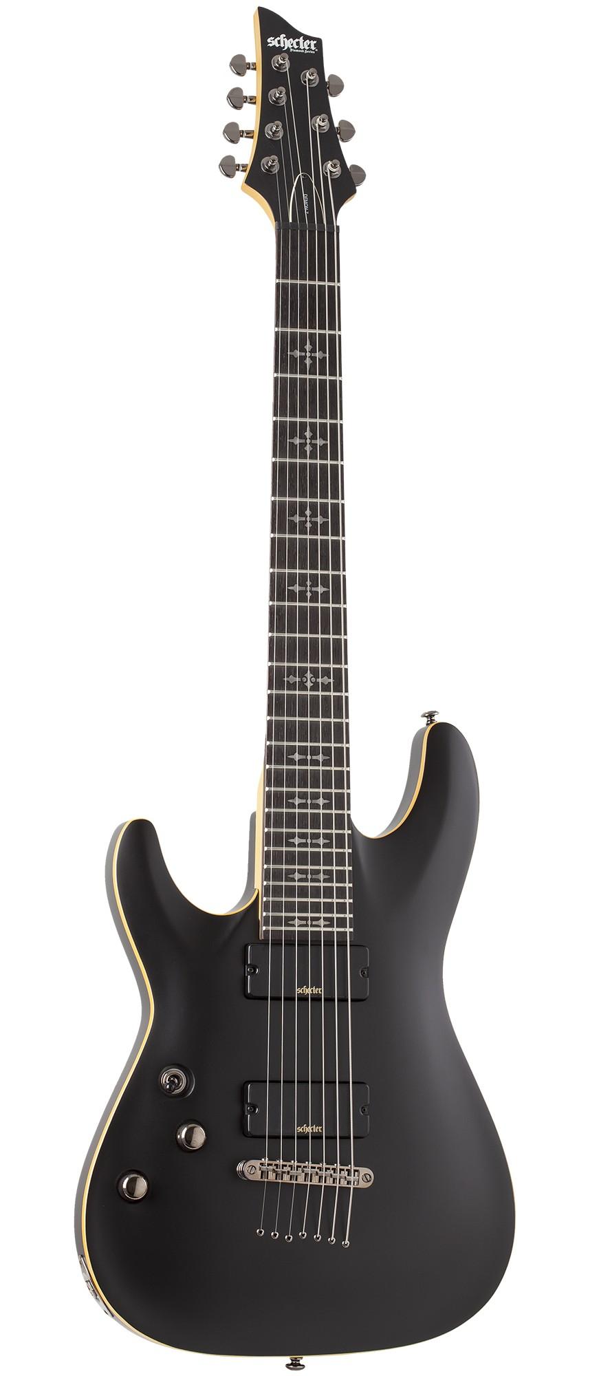 Электрогитара леворукая Schecter DEMON-7 SBK L/H