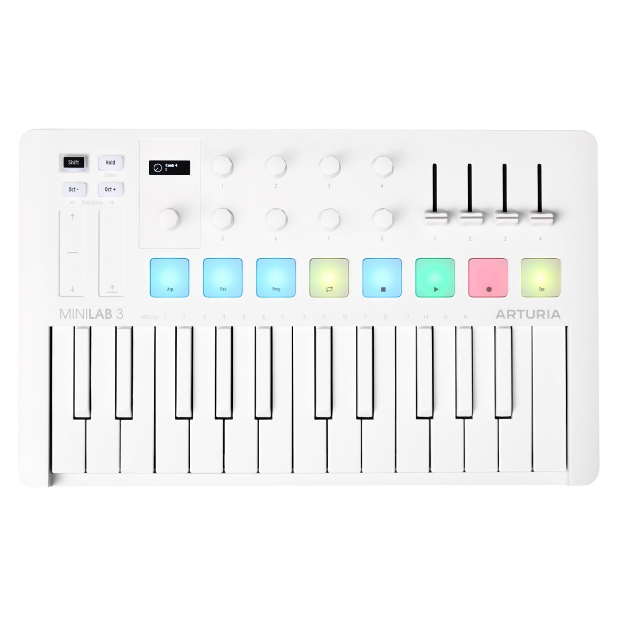 MIDI клавиатура Arturia MiniLAB 3 Alpine White