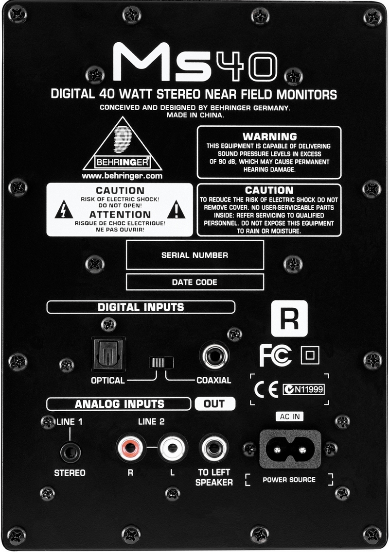 Студийные мониторы Behringer MS40