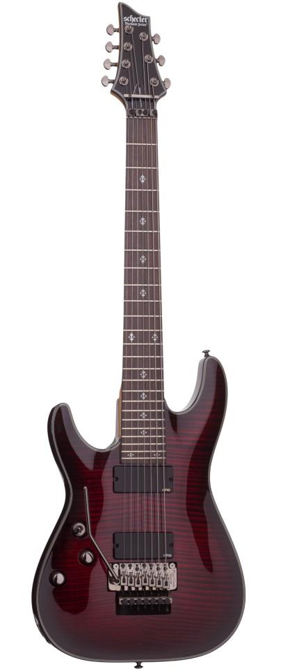 Электрогитара леворукая Schecter DAMIEN ELITE-7 FR CRED L/H