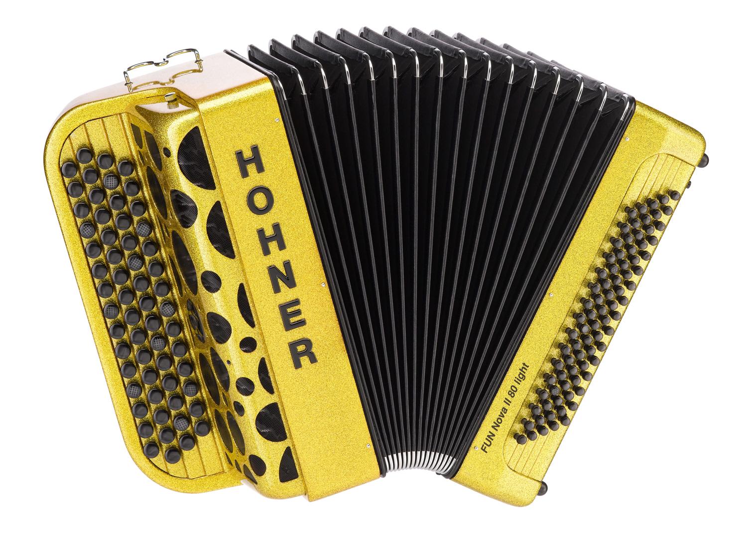 Баян HOHNER Fun Nova II 80 Iight (A7016) gold glitter