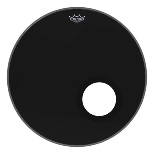 Пластик для барабана REMO P3-1022-ES-08P Bass Powerstroke 3 Ebony 5" Black DynamO