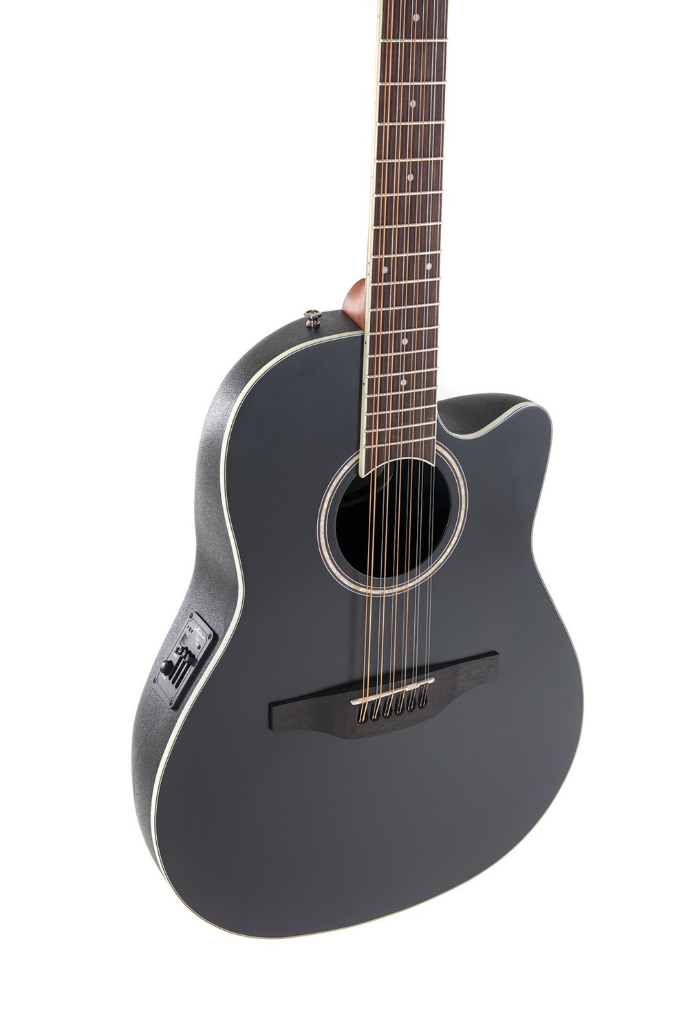 Двенадцатиструнная гитара APPLAUSE AB2412II-5S Balladeer Mid Cutaway BlackSatin