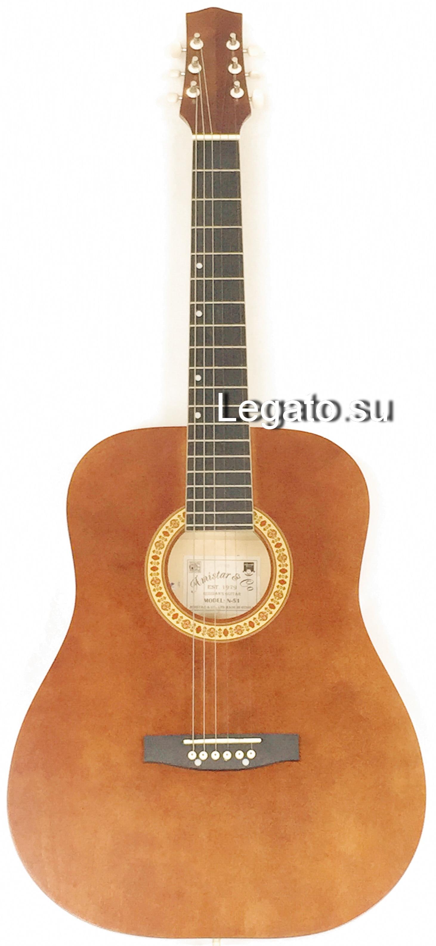 Акустическая гитара Амистар Н-51 МАХ (N-51) цвет махагони