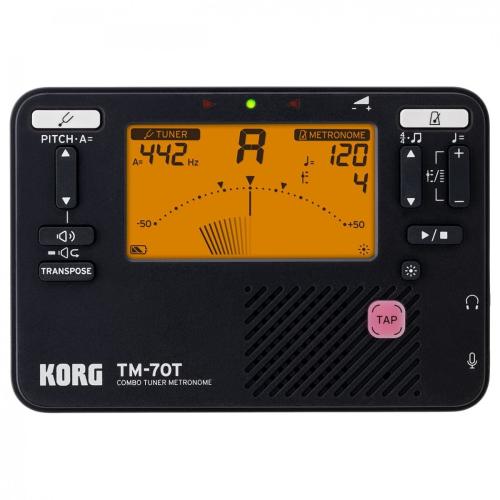 Тюнер-метроном Korg TM-70T Black
