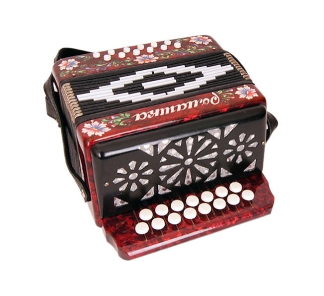 Гармонь Шуйская S20XL-C-RED "Ромашка" 15x12-I красная
