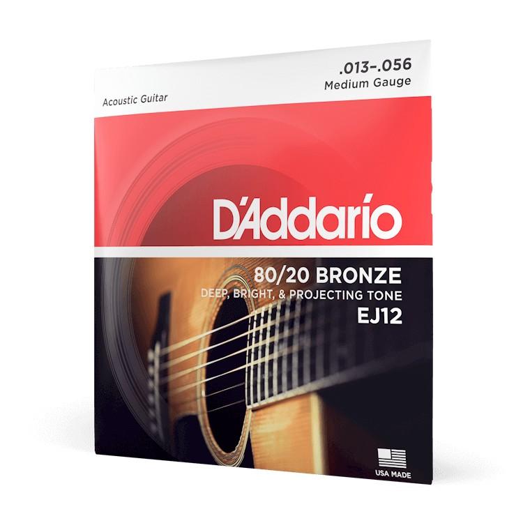 Струны для акустической гитары D'Addario EJ12
