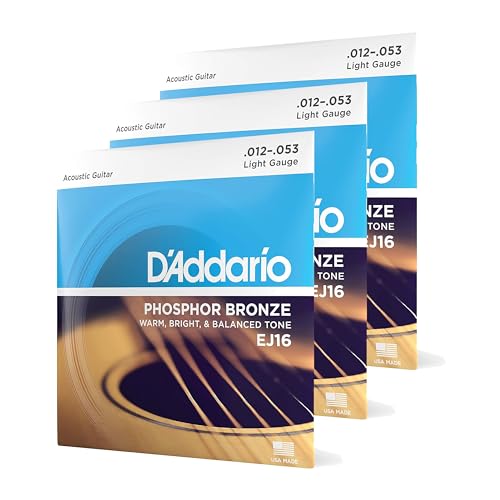 Струны для акустической гитары D'Addario EJ16-3D
