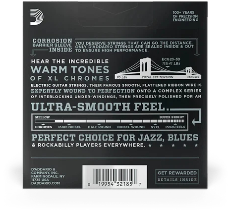 Струны для электрогитары D'Addario ECG23-3D