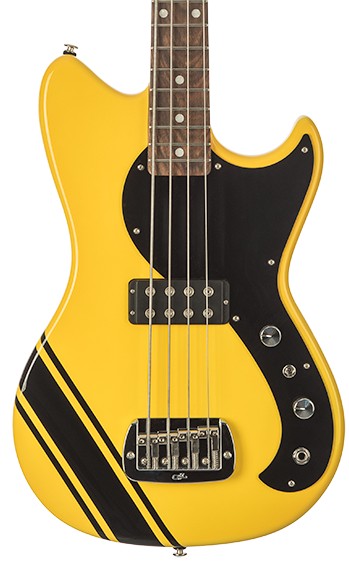 Бас-гитара G&L Launch Edition Fallout Shortscale Bass Racing Yellow CR