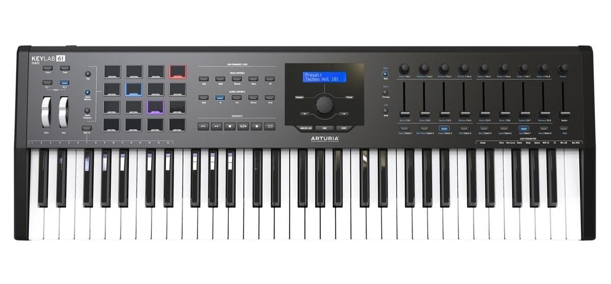 MIDI USB клавиатура Arturia KeyLab mkII 61 Black