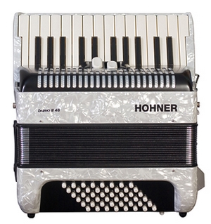 Аккордеон Hohner Bravo II 48 (белый)