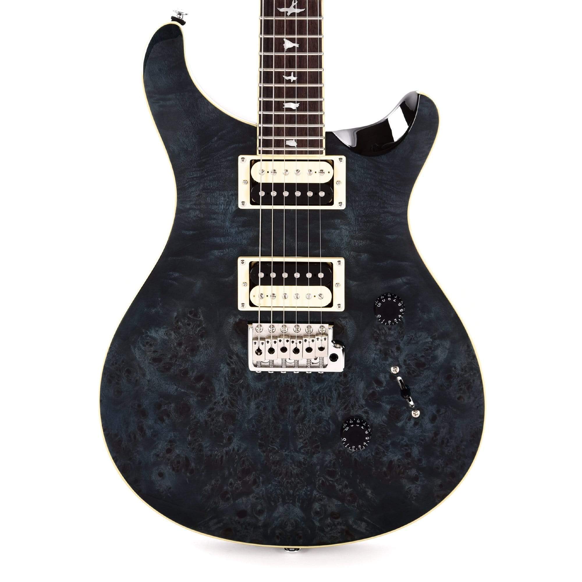 Электрогитара PRS SE CUSTOM 24 EXOTIC TOP POPLAR BURL WHALE BLUE