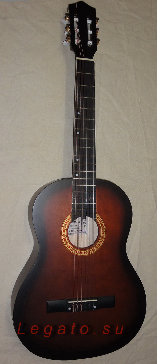 Классическая гитара Амистар М-30 темный sunburst