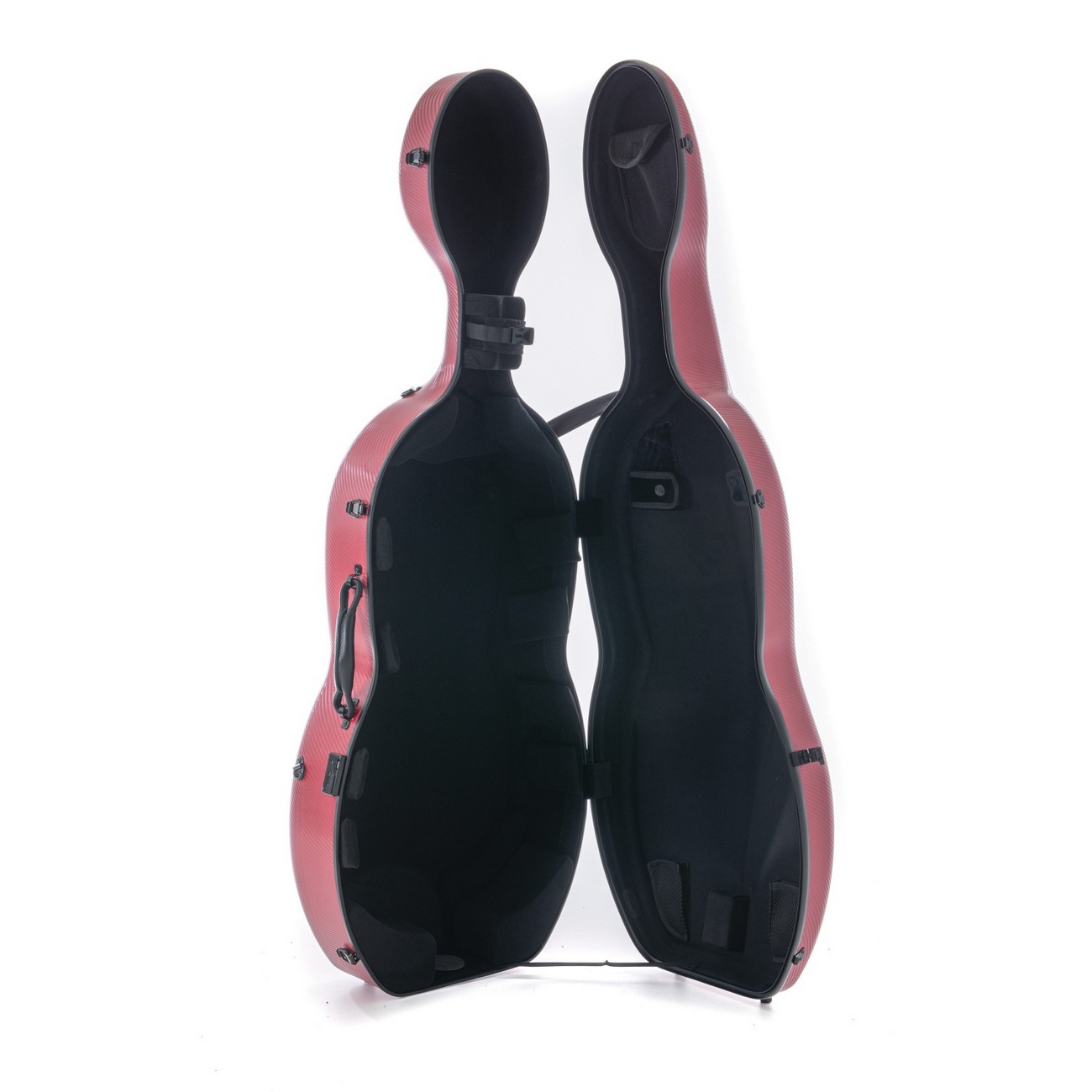 Кейс для виолончели GEWA pure CELLO CASE contour carbon fiber red
