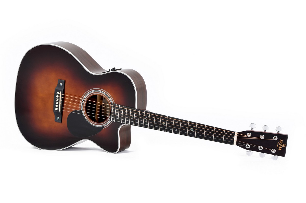Электроакустическая гитара Sigma OMTC-1E-SB with bag