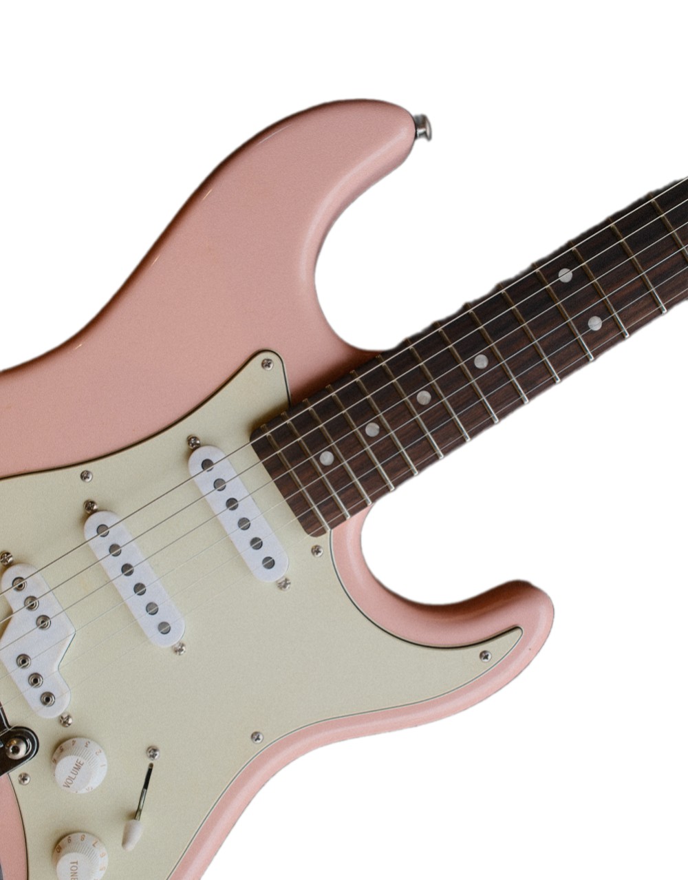 Электрогитара G&L Custom Shop Legacy SSZ RW Nitro Shell Pink
