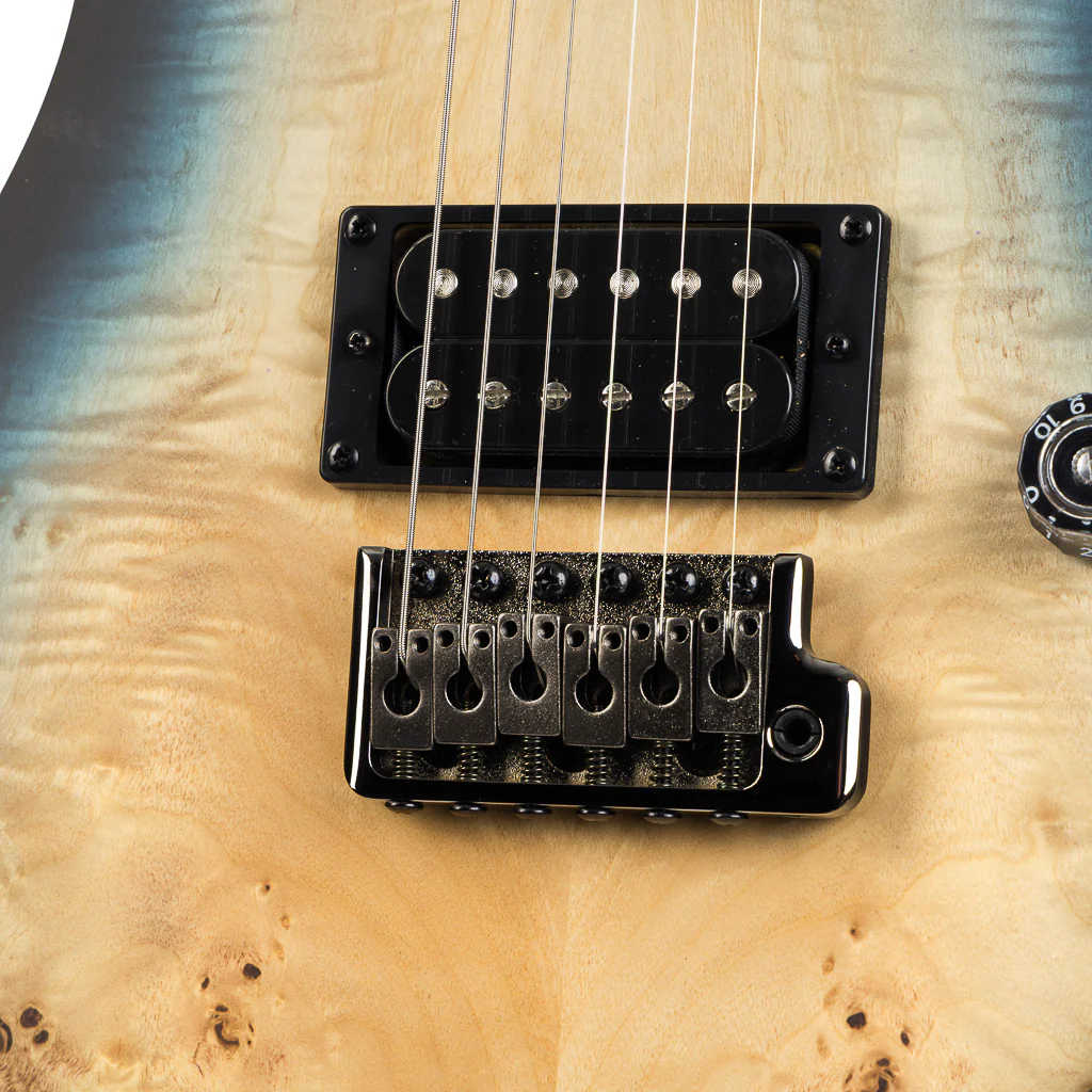 Электрогитара PRS SE Exotic Custom 24-08 Poplar Burl Lake Blue Midnight Burst