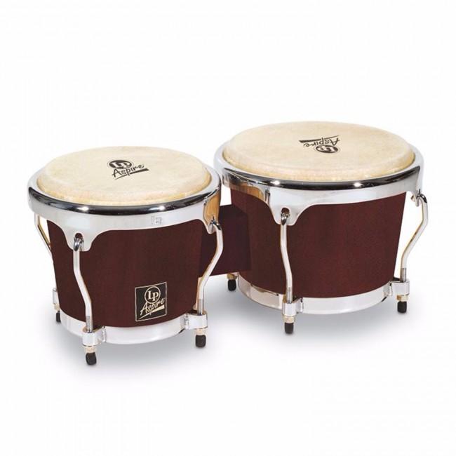 Бонго LP LPA601-DW Aspire Wood Bongos Dark Wood/Chrome