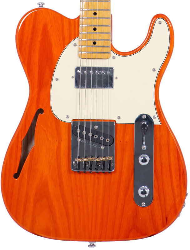 Электрогитара G&L Tribute ASAT Classic Bluesboy Semi-Hollow Clear Orange MP