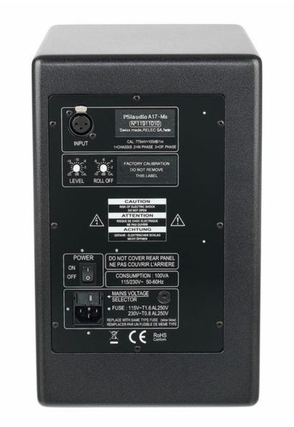Студийный монитор PSI AUDIO A17-M Metal Black