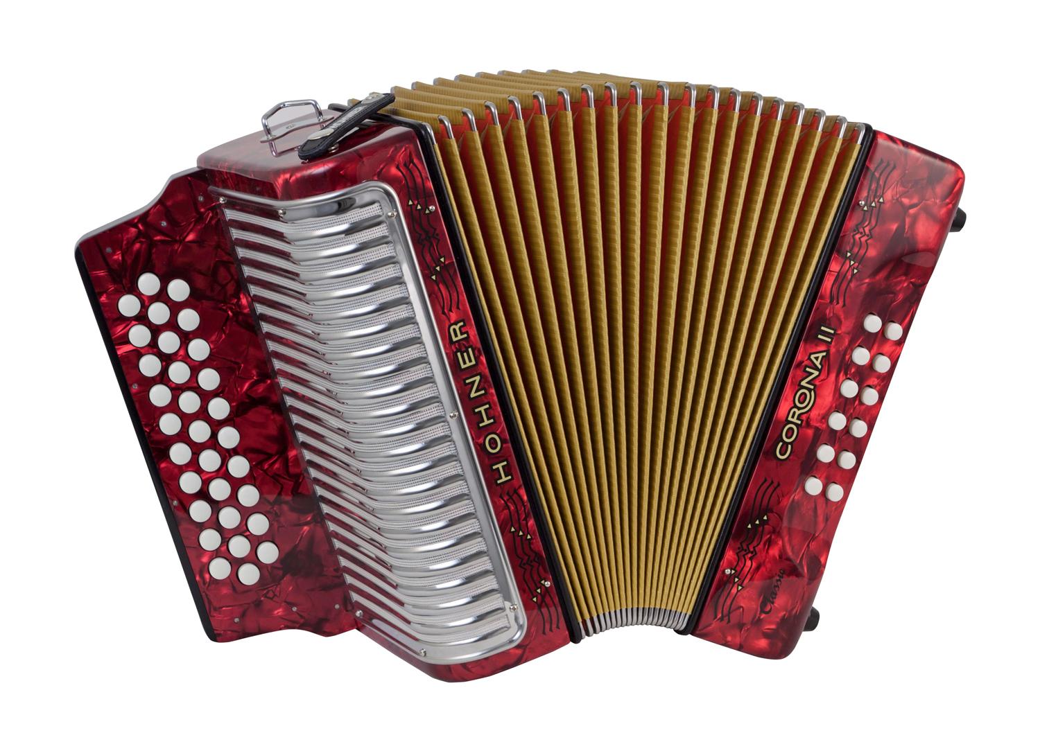 Баян HOHNER Corona II Classic GCF, red (A5523S)