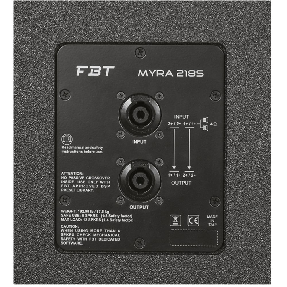 Сабвуфер FBT MYRA 218S