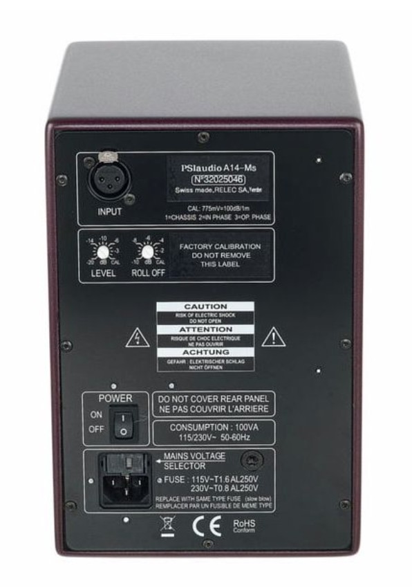 Студийный монитор PSI AUDIO A14-M Studio Red