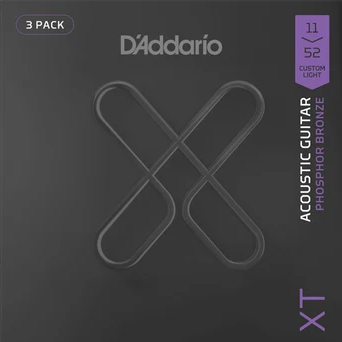 Струны для акустической гитары D'Addario XTAPB1152-3P