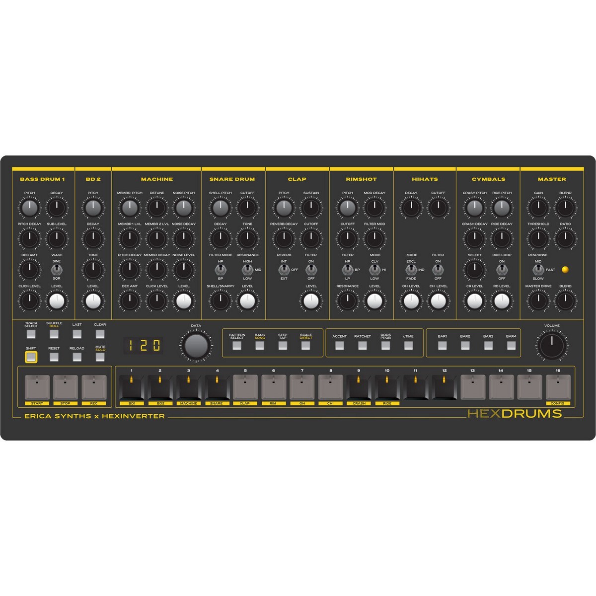 Драм-машина Erica Synths Hexdrums
