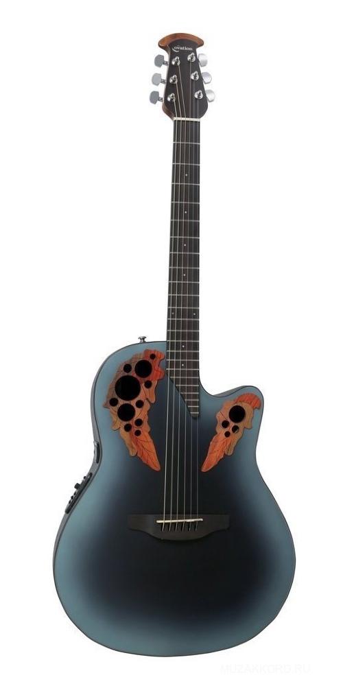 Электроакустическая гитара OVATION CE44-RBB Celebrity Elite Mid Cutaway Reversed Blueburst