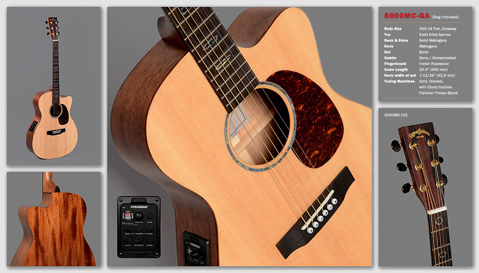 Электроакустическая гитара Sigma S000MC-GA