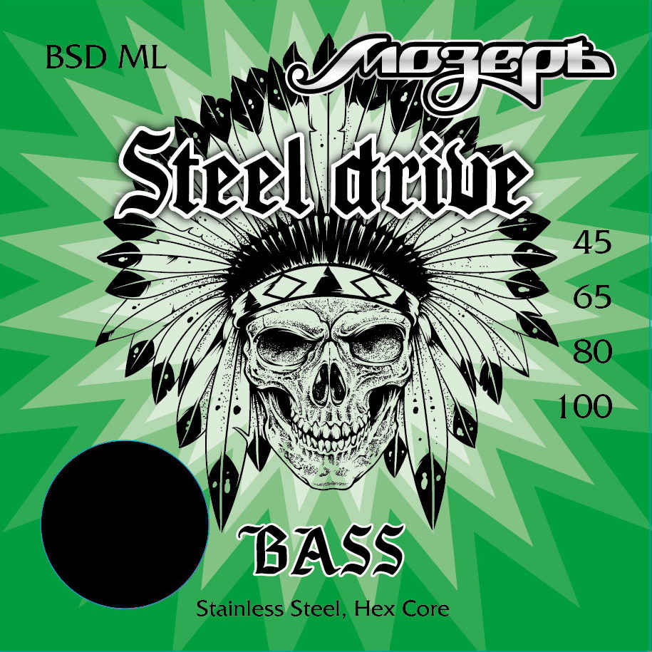 Струны для бас-гитары Мозеръ BSD-ML Steel Drive
