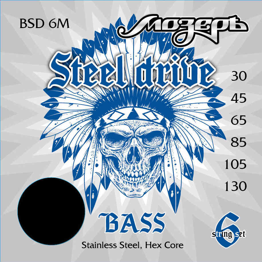 Струны для бас-гитары Мозеръ BSD-6M Steel Drive