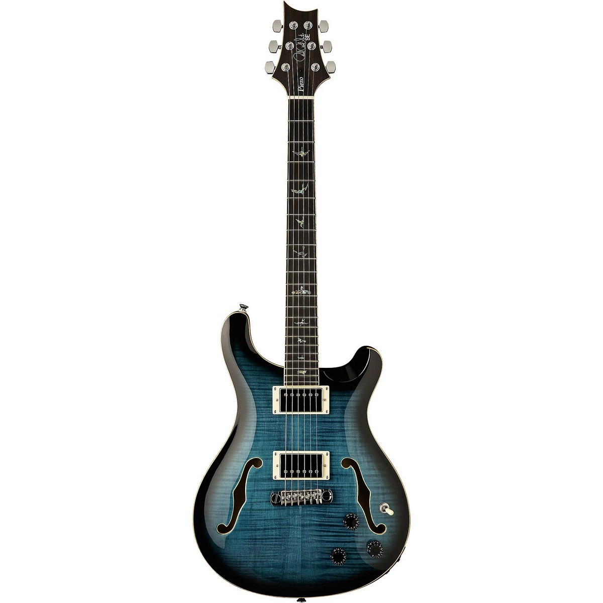 Электрогитара PRS SE Hollowbody-II Piezo, Peacock Blue Burst