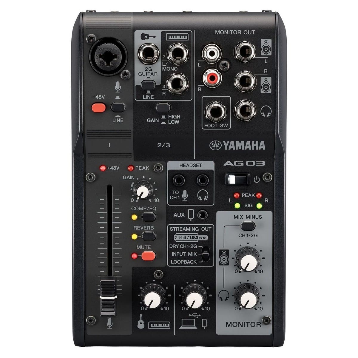 Микшер Yamaha AG03MK2 Black