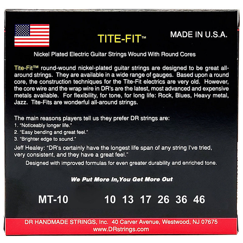 Струны для гитары DR MT-10-46