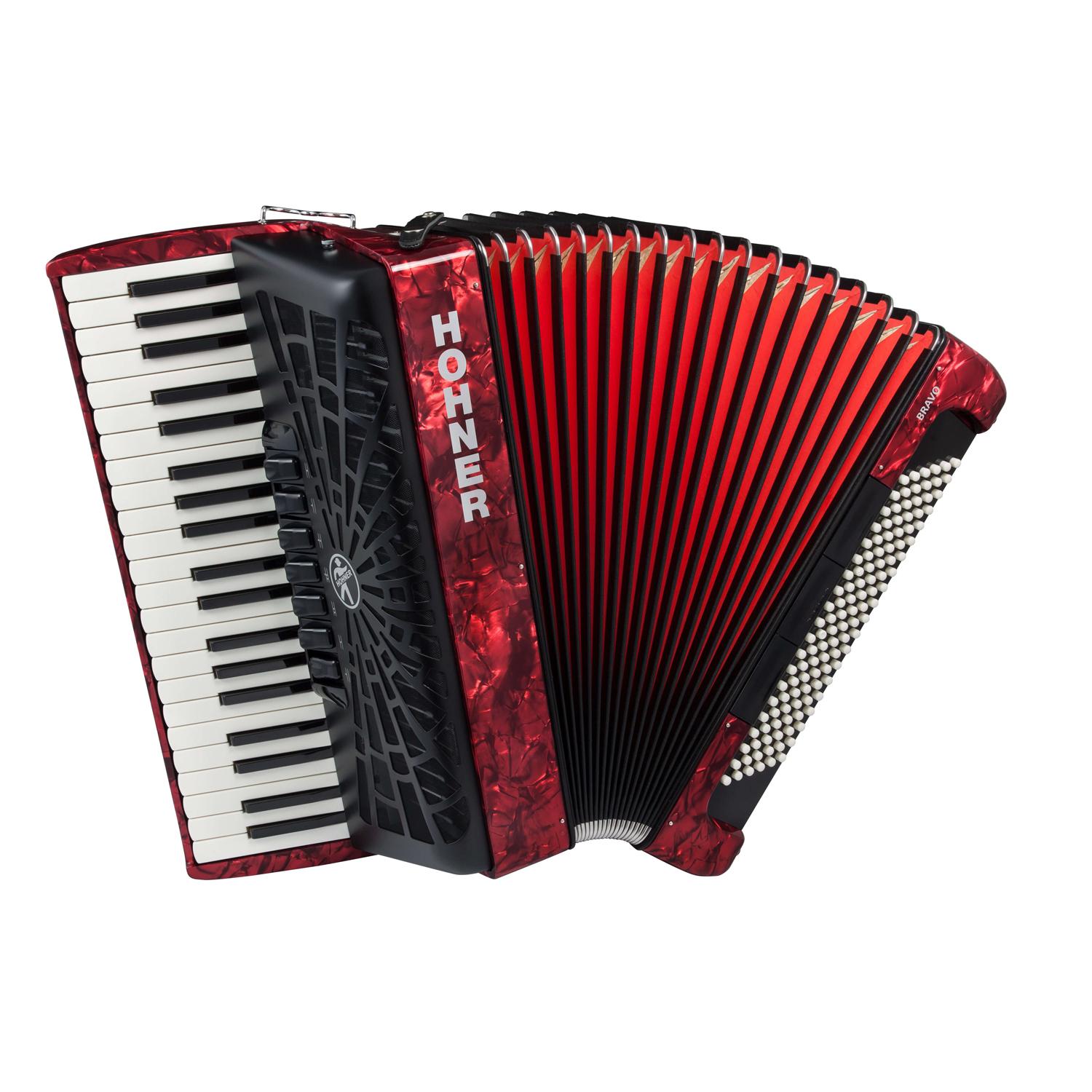 Аккордеон HOHNER The New Bravo III 120 (A16831) red