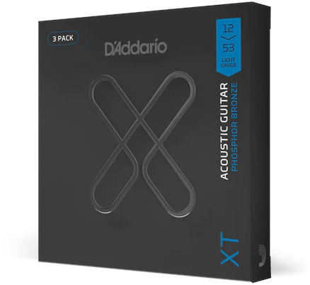 Струны для акустической гитары D'Addario XTAPB1253-3P