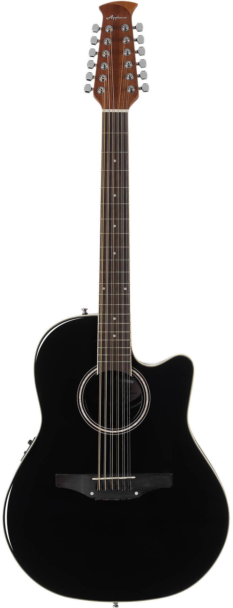 Двенадцатиструнная гитара APPLAUSE AB2412II-5 Balladeer Mid Cutaway Black