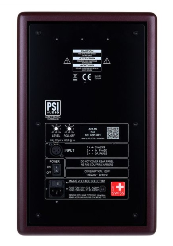 Студийный монитор PSI AUDIO A21-M Studio Red