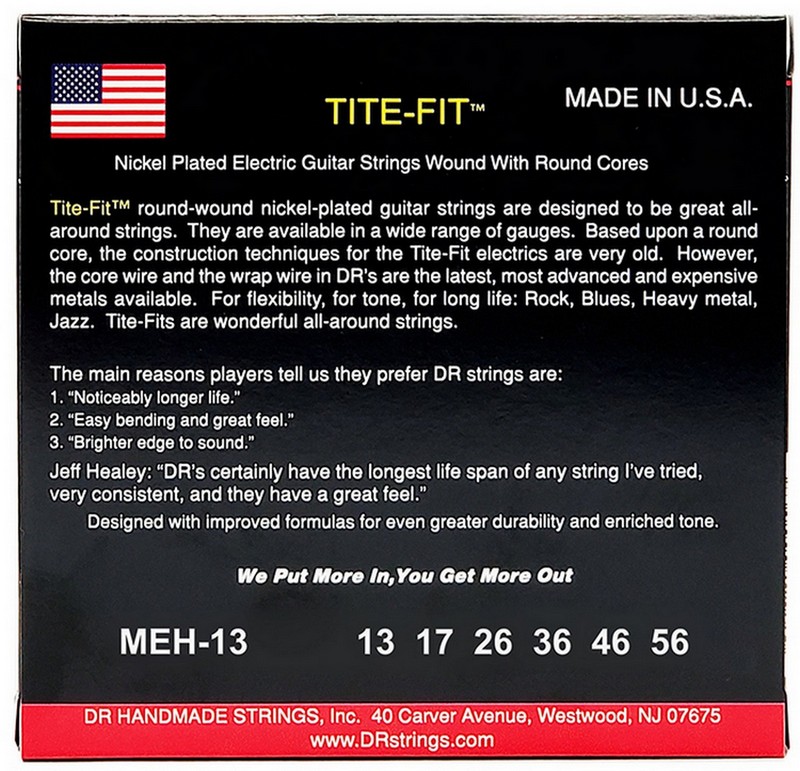 Струны для гитары DR MEH-13-56