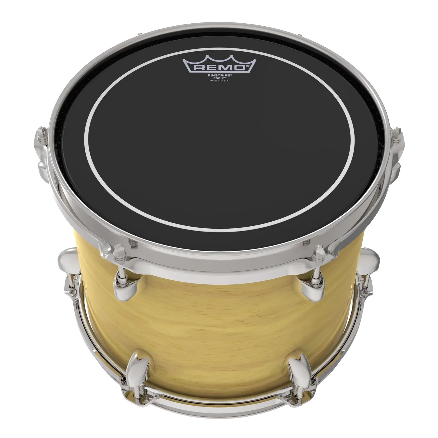 Пластик для барабана REMO ES-0613-PS Batter Pinstripe Ebony