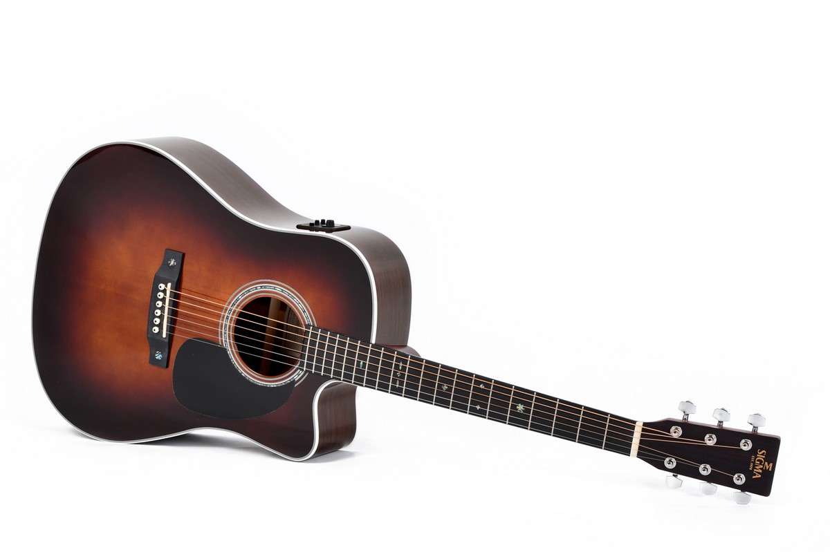 Электроакустическая гитара Sigma DTC-1E-SB with bag